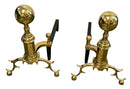 Pair of Brass Andirons
