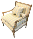French Style Arm Chair With Down Cushions