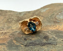 14kt Gold, Diamond & Sapphire Ring