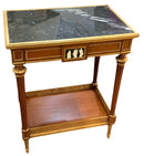 EJ Victor Neoclassical Occasional Table with Marble Top