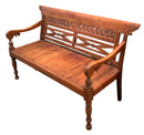 Carved Wood Bench