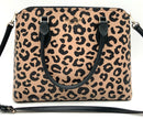 KATE SPADE Tan/Black Lea " Darcy"  Cheetah Satchel Shoulder Bag