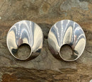 Mexico Sterling Circular "Wave" Earrings