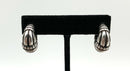 JAMES AVERY Sterling Retired Thatch Huggie Hoop Earrings