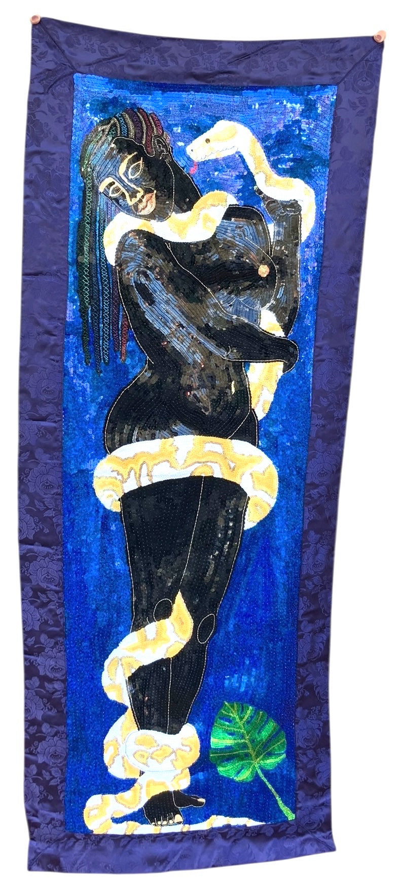 "Eve" Hatian Sequin Art