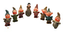 Set/8 Vintage Snow White & The Seven Dwarfs Ornaments