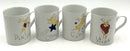 Set/8 Pottery Barn Reindeer Mugs