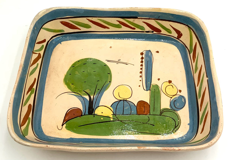 Vintage Mexican Pottery Baking Dish