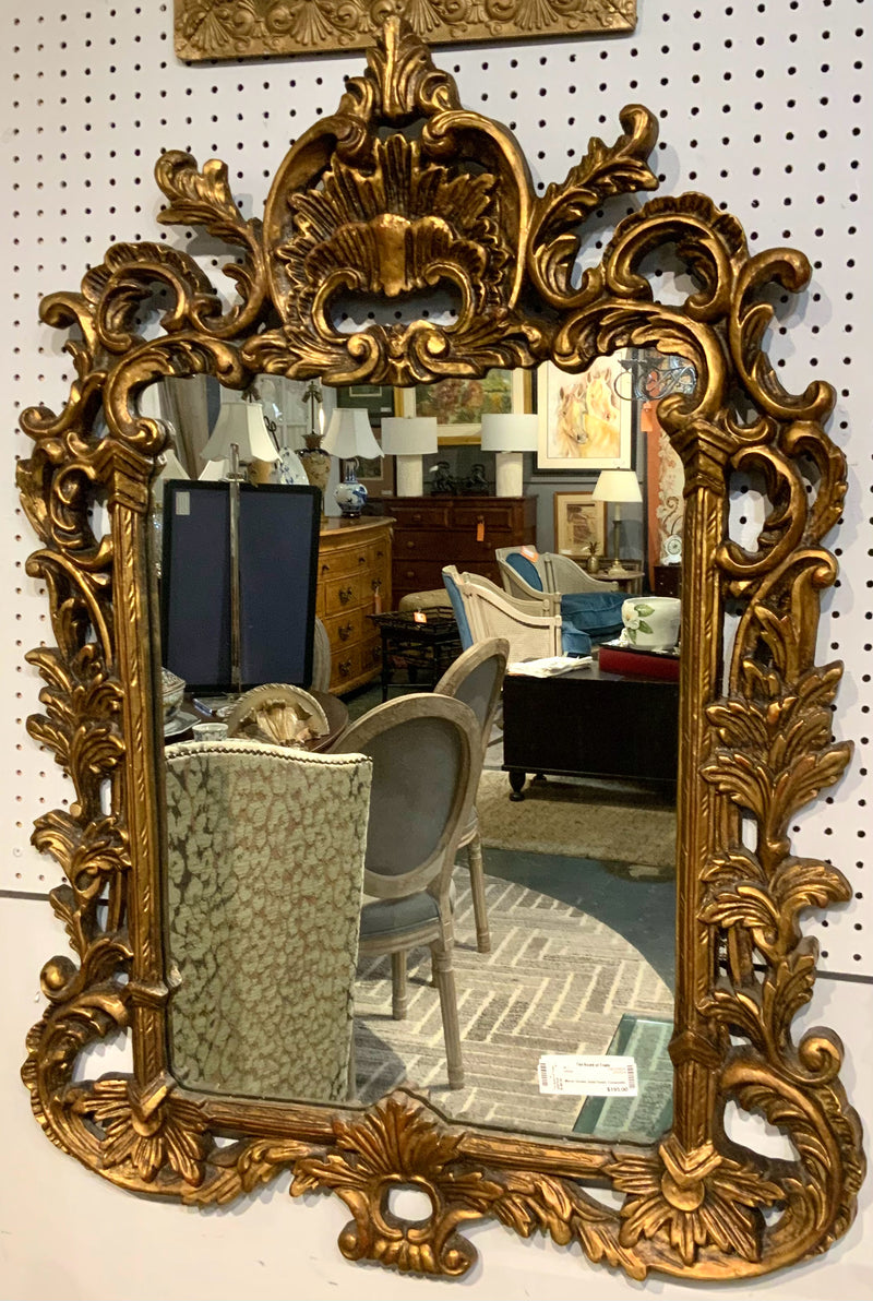 Composite Ornate Gold Mirror