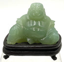 Small Jade Buddha on Wood Stand