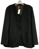 SPANX Black Collarless One Button Blazer