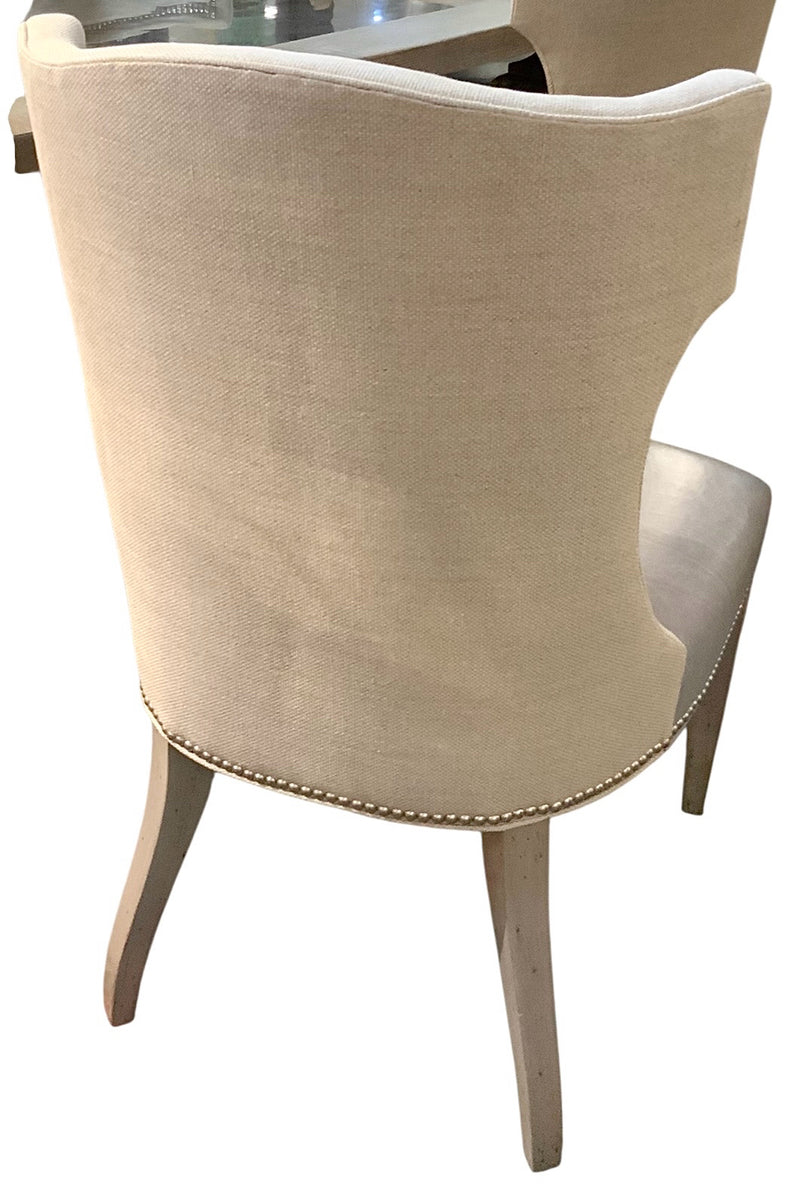 Set/6 Lillian August for Hickory White Quinn Upholstered Dining Chairs