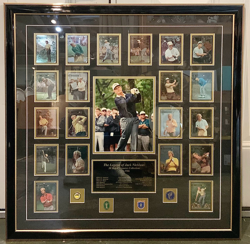 Jack Nicklaus 20 Major Victories Collection Framed Art