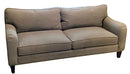 Haverty's Two Cushion Sofa With Brown Upholstery