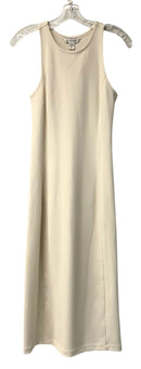 ATHLETA Cream Ribbed S/L Dress
