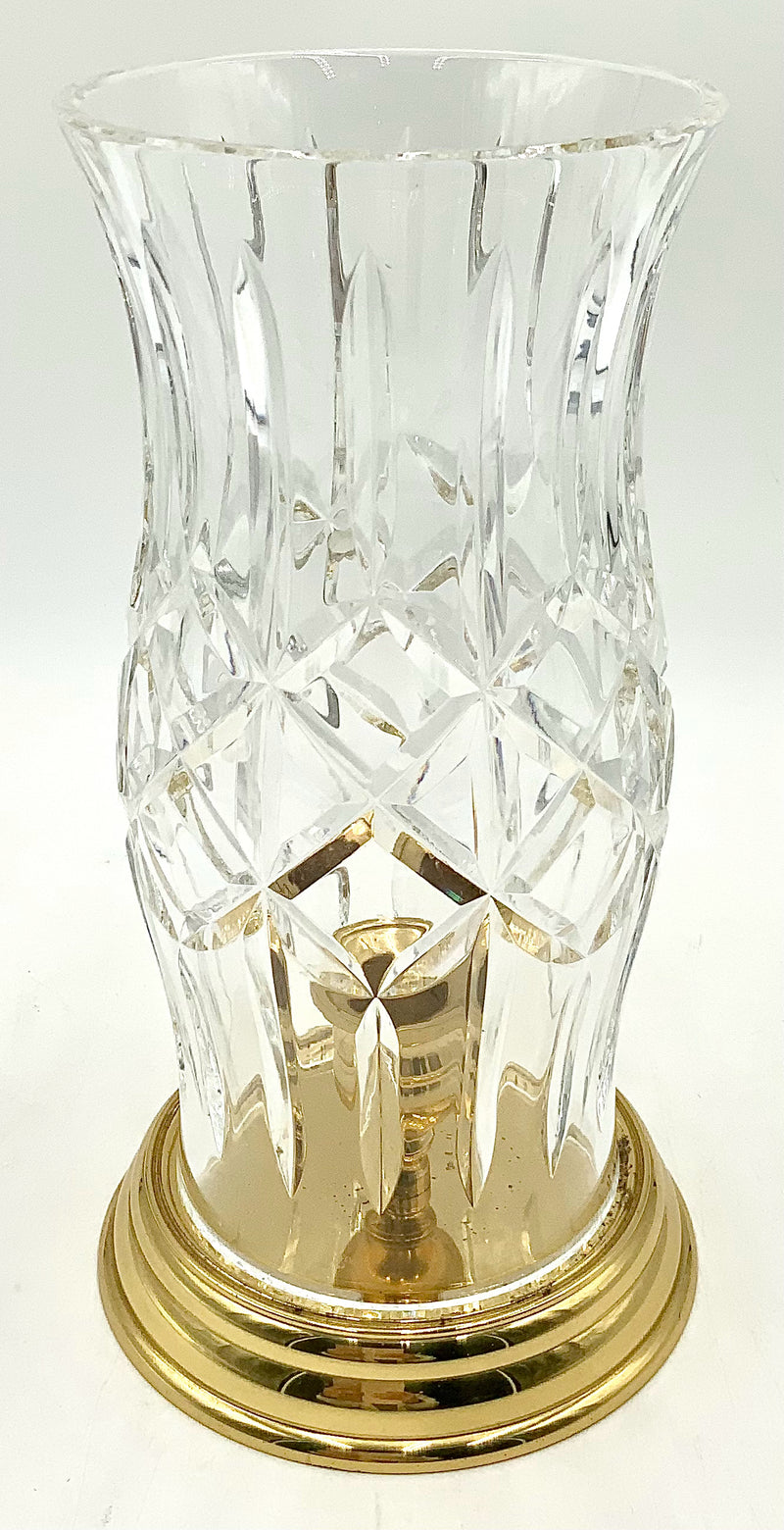 Waterford Crystal Hurricane with Brass Base