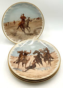 Set/4 Gorham Frederic remington Chargers