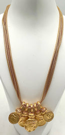 Franklin Mint Ancient Rome-Style Goldtone Metal Coin Necklace