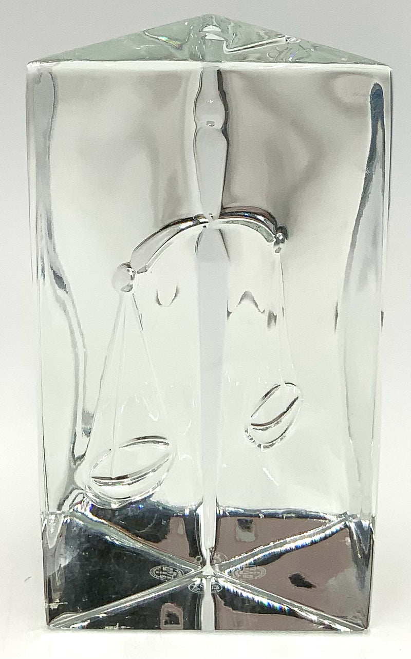 Baccarat Crystal Scales of Justice