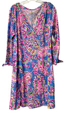 LILLY PULITZER Pink Blue Mermaid Grotto Tie Slv Cath Dress