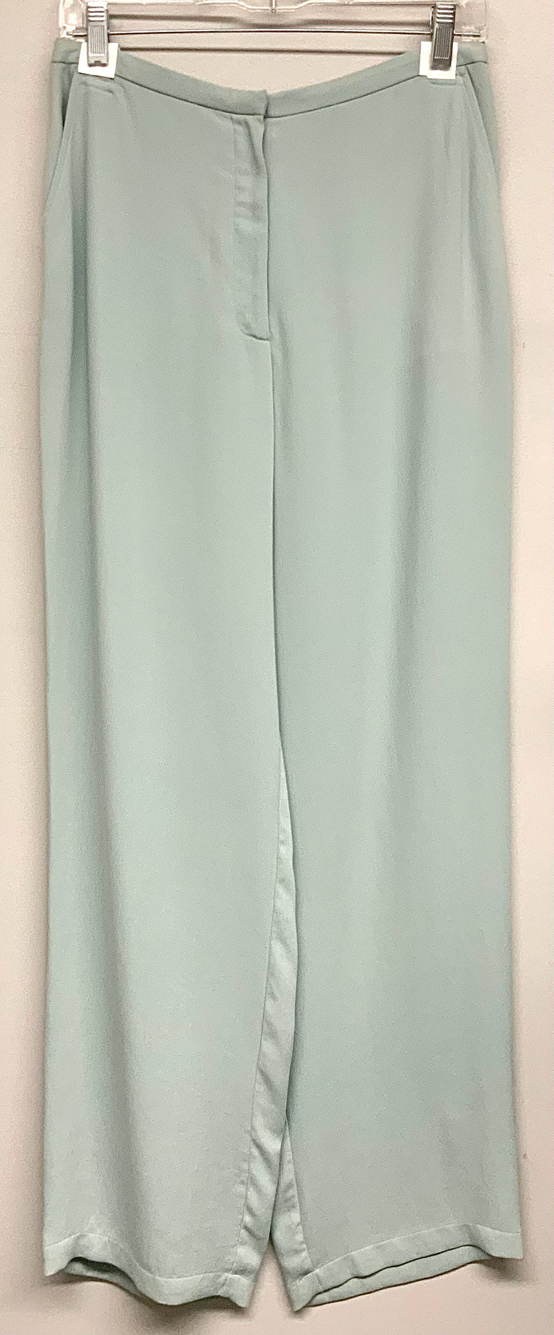 EILEEN FISHER Mint Silk Crepe Wide Leg Pants