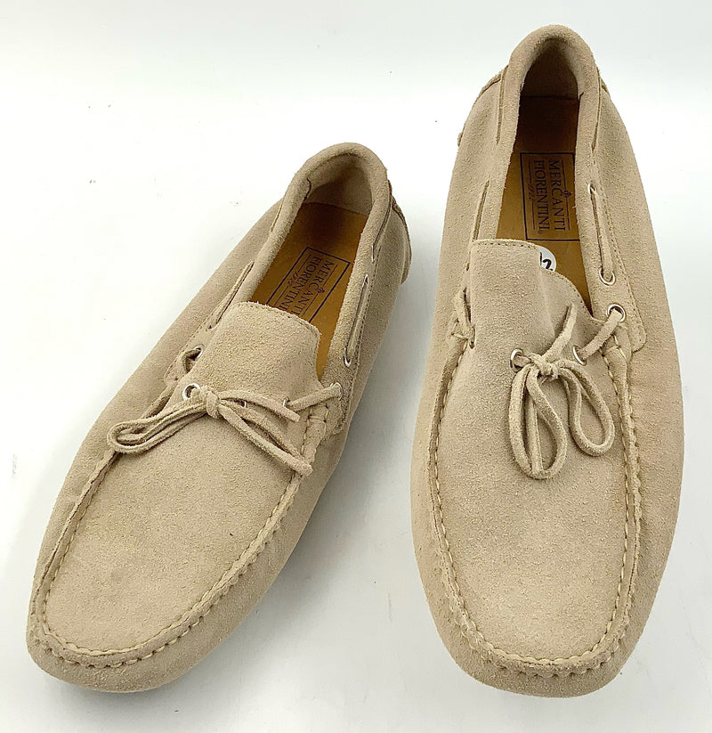 MERCANTINI FIORENTINI Sand Suede Drivers 9.5