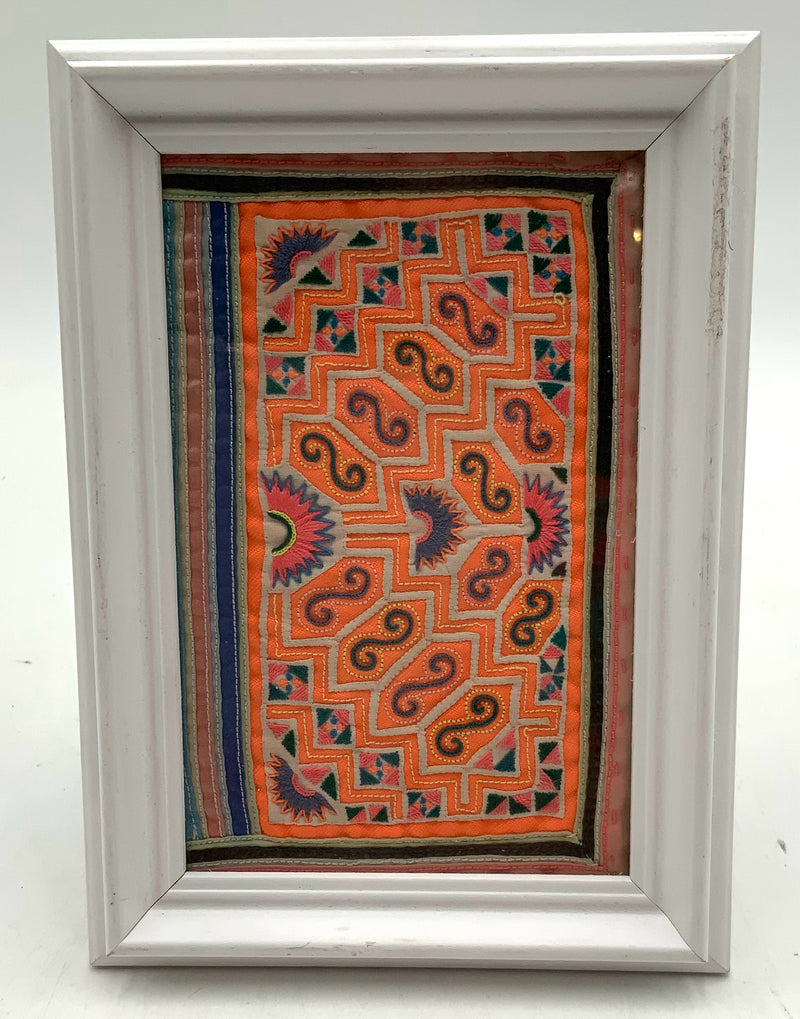 Framed Hmong Embroidery Panel