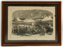 Pair of Harper's Weekly 1863 Framed Civil War Pages