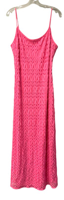LILLY PULITZER Pink w/Pink Lace Overlay "Avalon" Maxi Dress
