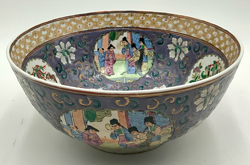 Lavender Asian Ceramic Bowl