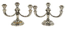 Pair of Silverplate Candelabras