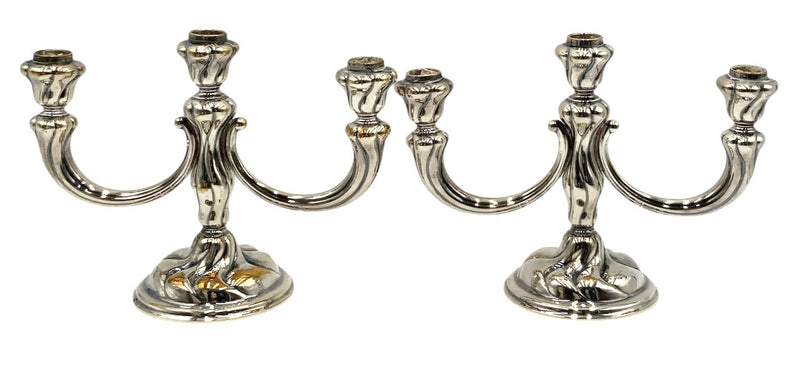 Pair of Silverplate Candelabras