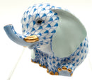 Herend Blue Fishnet Baby Elephant