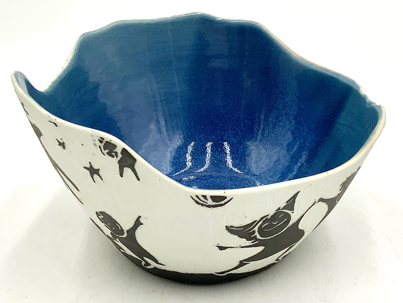 Pottery Bowl with Children