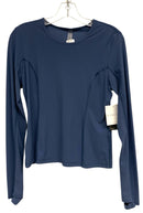BEYOND YOGA Blue Exposed Seams L/S Top