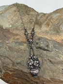 Sterling & Marcasite Art Deco Style Necklace