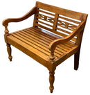 Carved Wood Bench