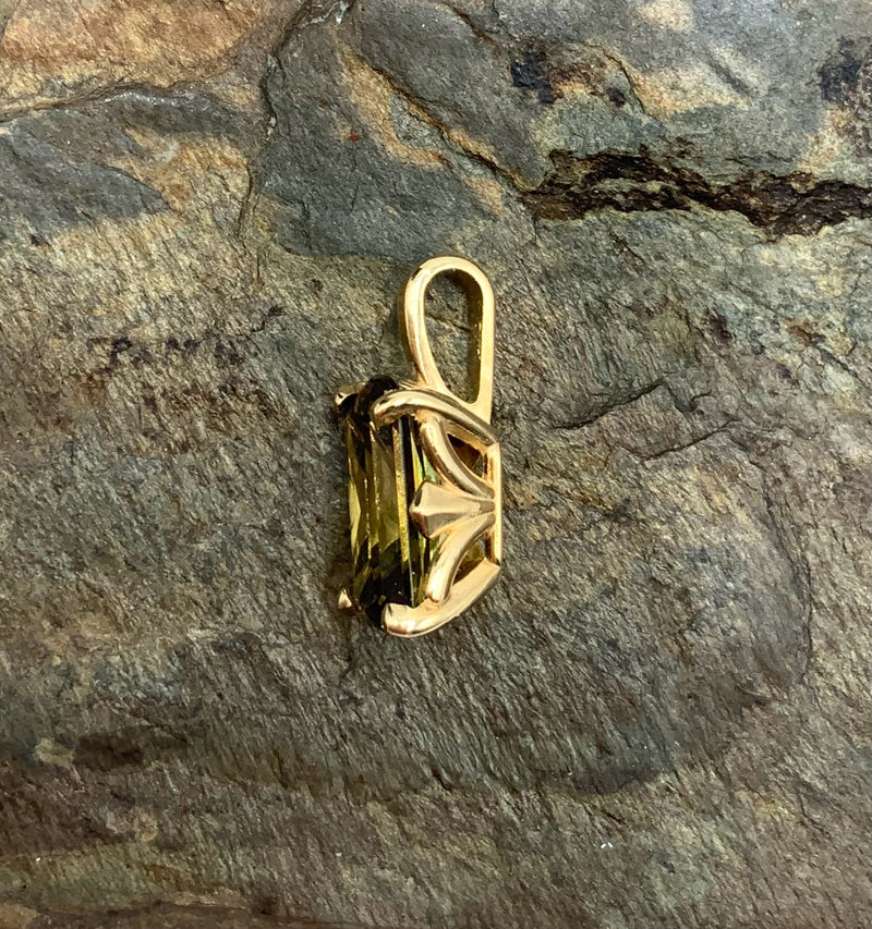 14kt Gold & Precious Topaz Pendant