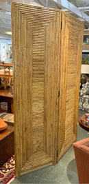 Vintage Bamboo Three Way Mirror