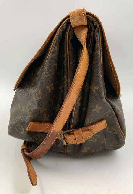 LOUIS VUITTON Vintage  Monogram Saumur GM Satchel