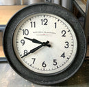 RESTORATION HARDWARE Western Telegraph Wall Clock