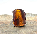 Sterling & Baltic Amber Ring