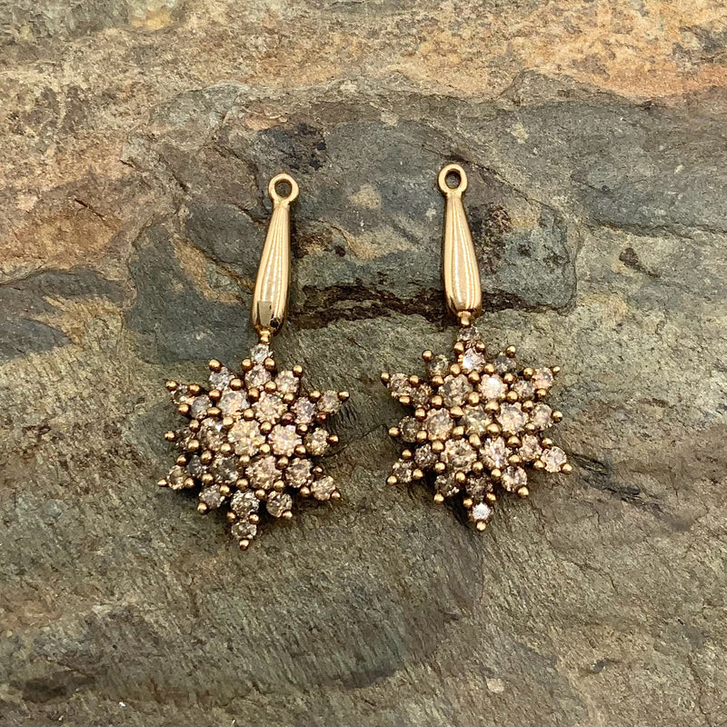 14kt Gold & Diamond Earring Jackets