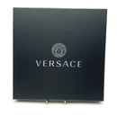 VERSACE Black Lycra Gold Greek Key Strap One Piece Swim Suit