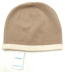 J MCLAUGHLIN Camel/Off White Knit Coralie Beanie
