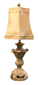 Rococo Style Urn Lamp with Marble Base