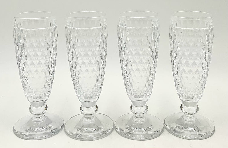 Set/12 Villeroy & Boch Boston Clear Champagne Flutes