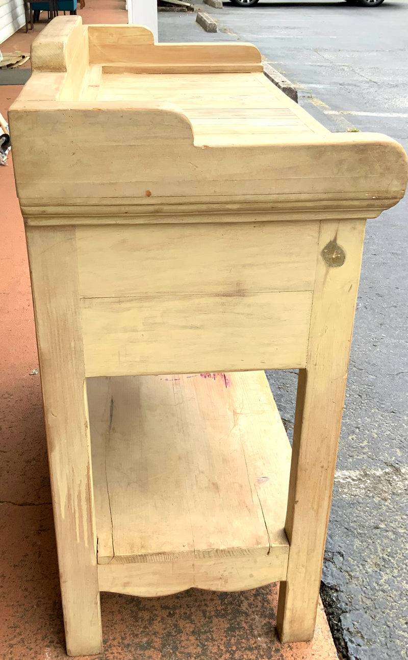 Rustic Pine French Wine Table
