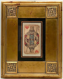 Set/4 Playing Card Prints in Gold Frames