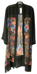 CITRON Black/Red/Blue/Multi Silk Duster